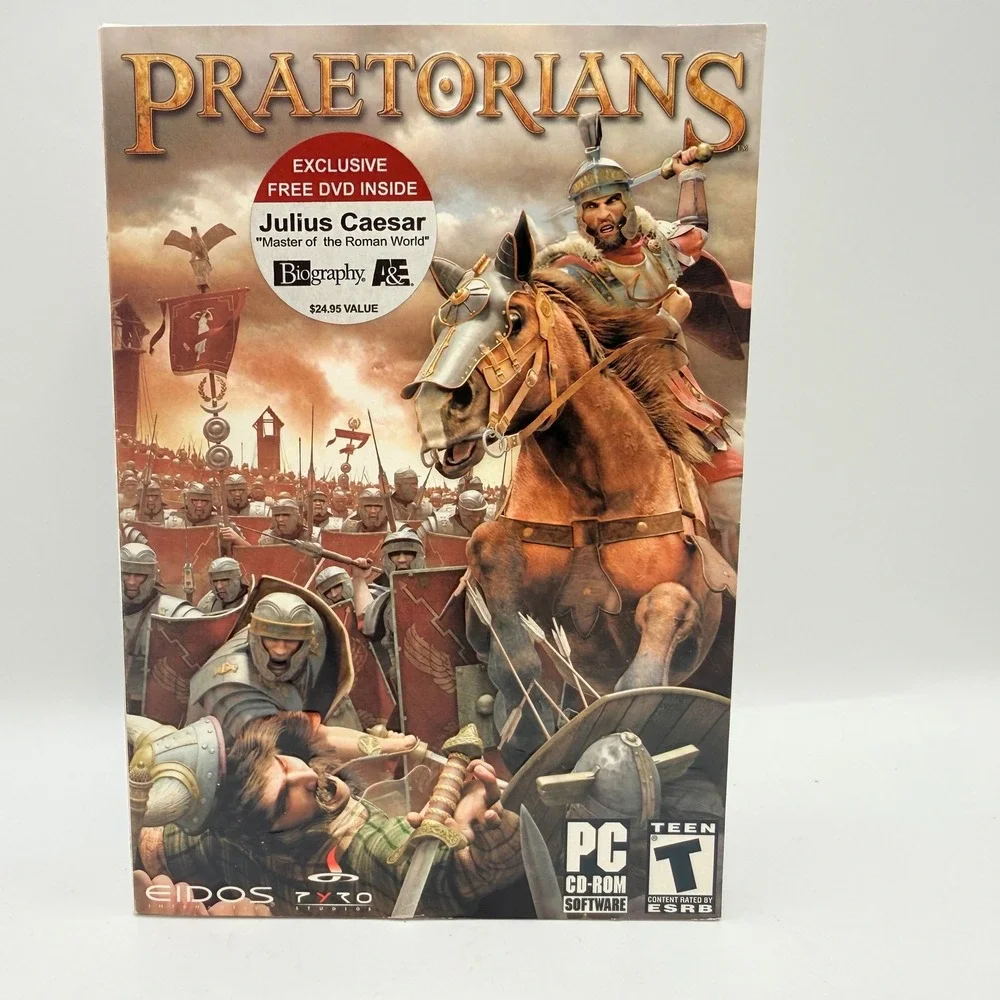 Praetorians PC CD-ROM Game Eidos Pyro Studios Big Box Roman Strategy RTS 2003